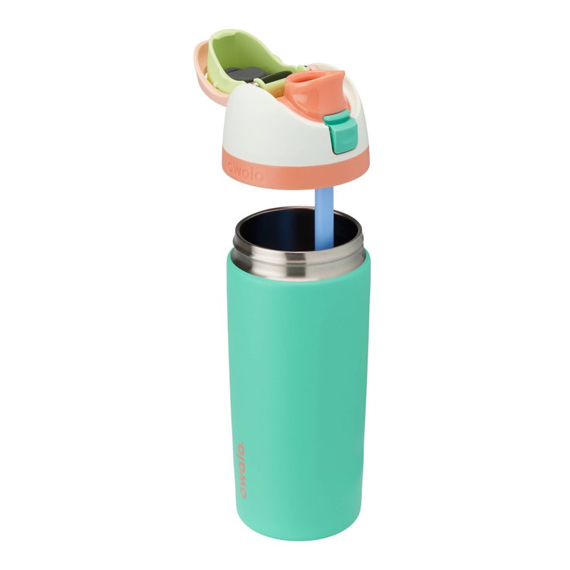 Owala 16oz Kids' FreeSip Stainless Steel Water Bottle - Wacky Watermelon