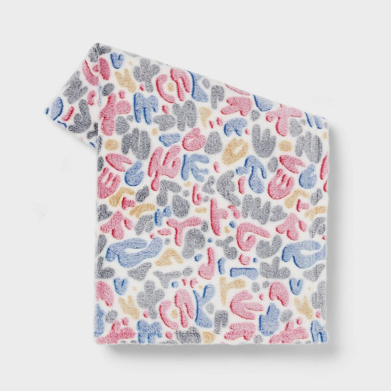 Abstract Pattern Plush Throw Blanket - Room Essentials