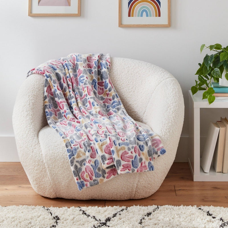 Abstract Pattern Plush Throw Blanket - Room Essentials
