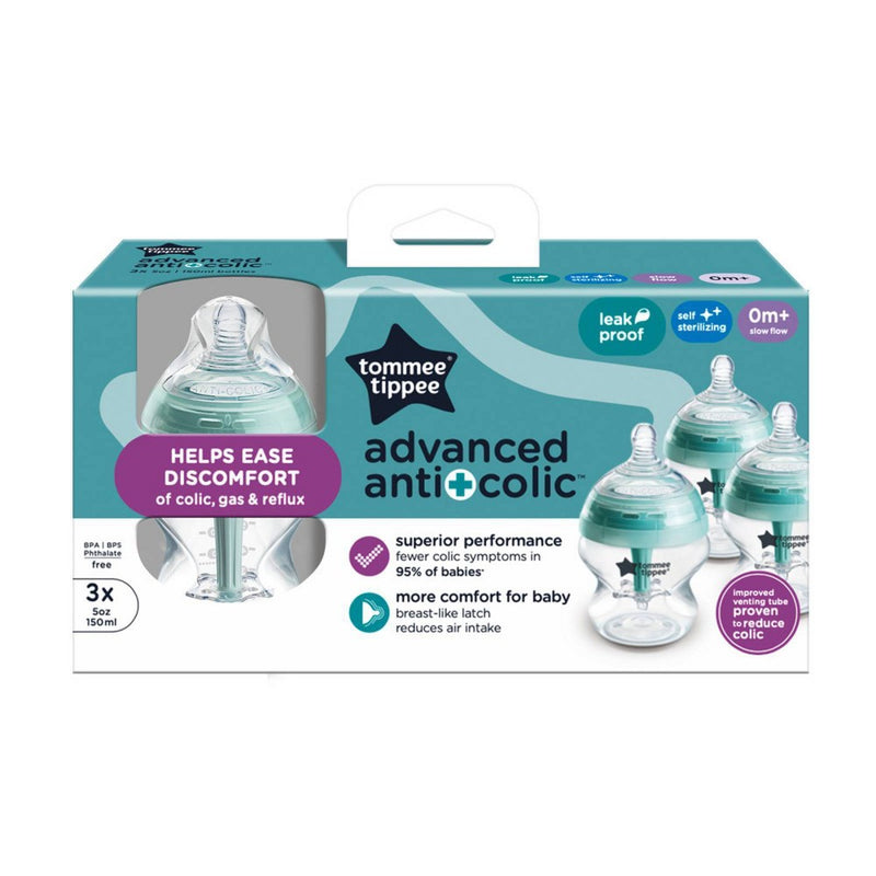 Tommee Tippee Advanced Anti-Colic Baby Bottle Set - 5oz/3pk