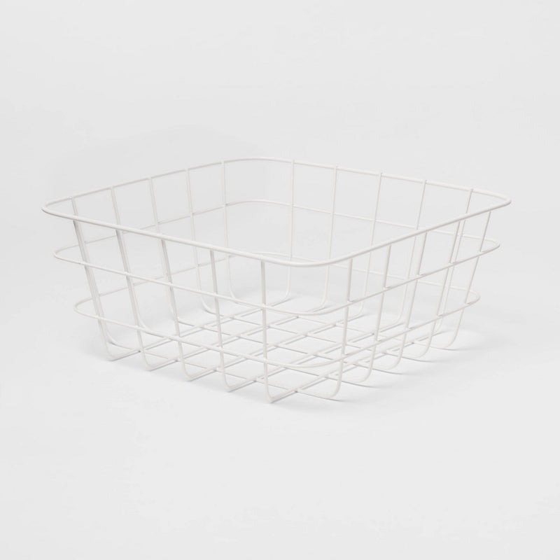 Small Wire Basket White - Brightroom