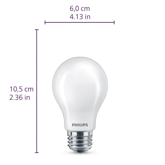 Philips UltraDef LED 60W Frosted Soft White A19 4P