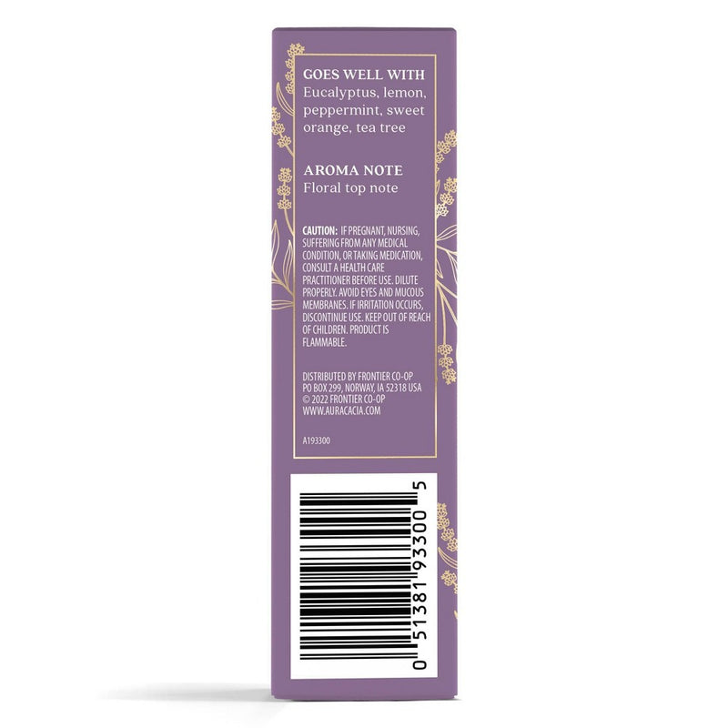 Lavender Essential Oil Single - Aura Cacia: Pure Aromatherapy, Relaxing Floral Scent, GC/MS Tested