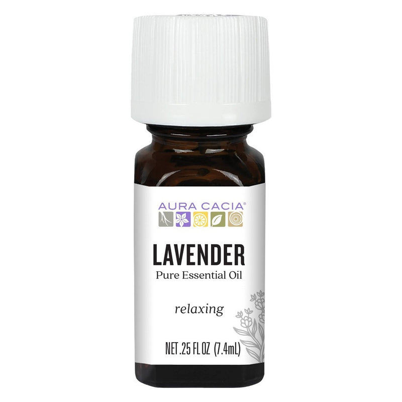 Lavender Essential Oil Single - Aura Cacia: Pure Aromatherapy, Relaxing Floral Scent, GC/MS Tested