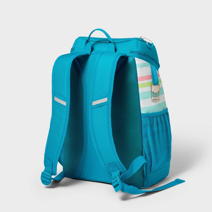 20 Cans/7.5qt Backpack Cooler Beachy Multi Stripes - Sun Squad