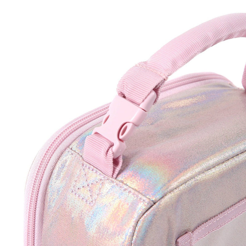 Fulton Bag Co. Upright Lunch Bag - Pink Glitter Iridescent