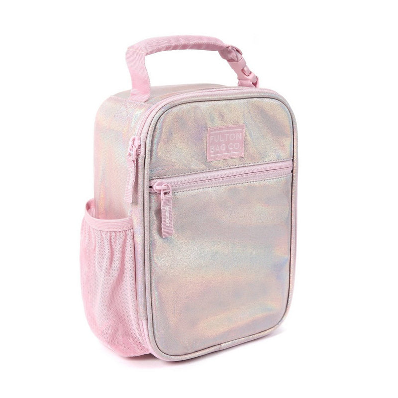 Fulton Bag Co. Upright Lunch Bag - Pink Glitter Iridescent