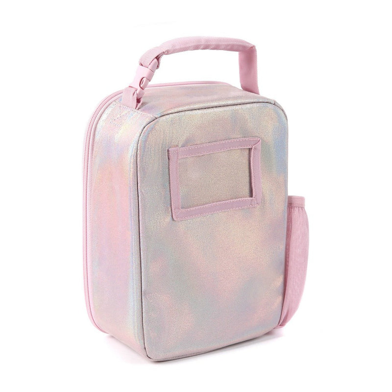 Fulton Bag Co. Upright Lunch Bag - Pink Glitter Iridescent