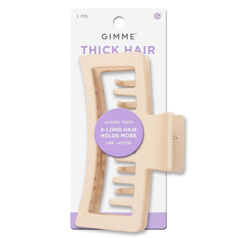 Gimme Beauty Thich Rectangle Double Teeth Claw Clip - Blonde