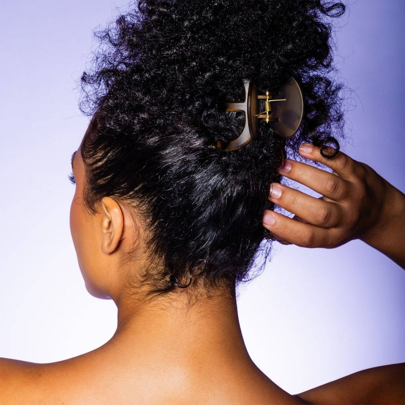 Gimme Beauty Thick Curly Claw Clips - Black/Tortoise - 2pc