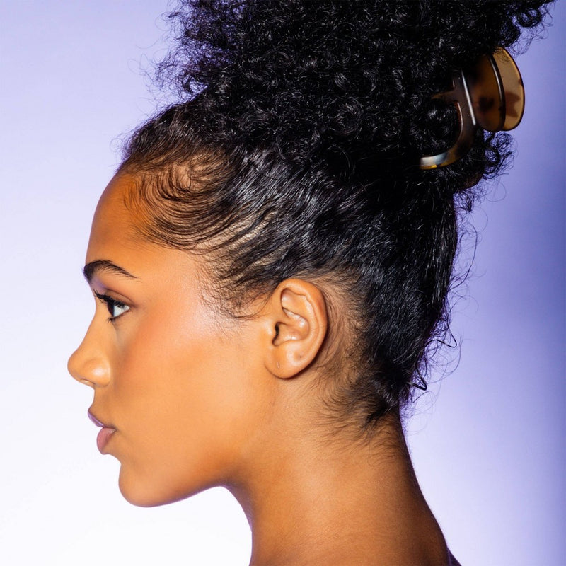 Gimme Beauty Thick Curly Claw Clips - Black/Tortoise - 2pc