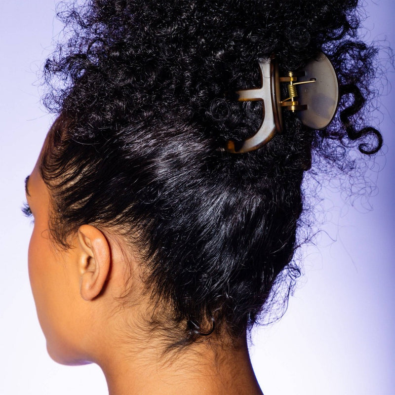 Gimme Beauty Thick Curly Claw Clips - Black/Tortoise - 2pc