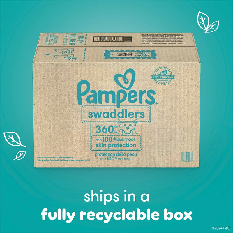 Pampers Swaddler 360 Super Disposable Baby Diapers - Size 4 - 56ct