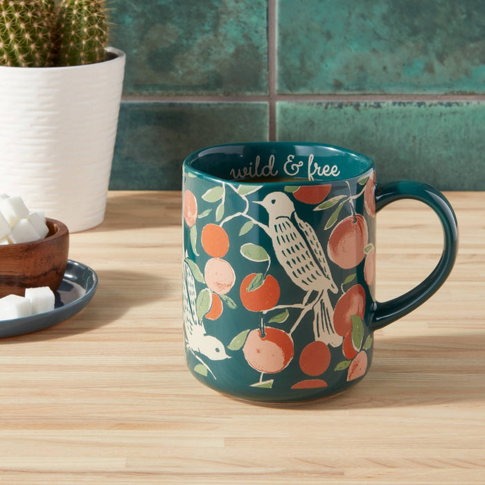 16oz Stoneware Wild and Free Mug - Threshold