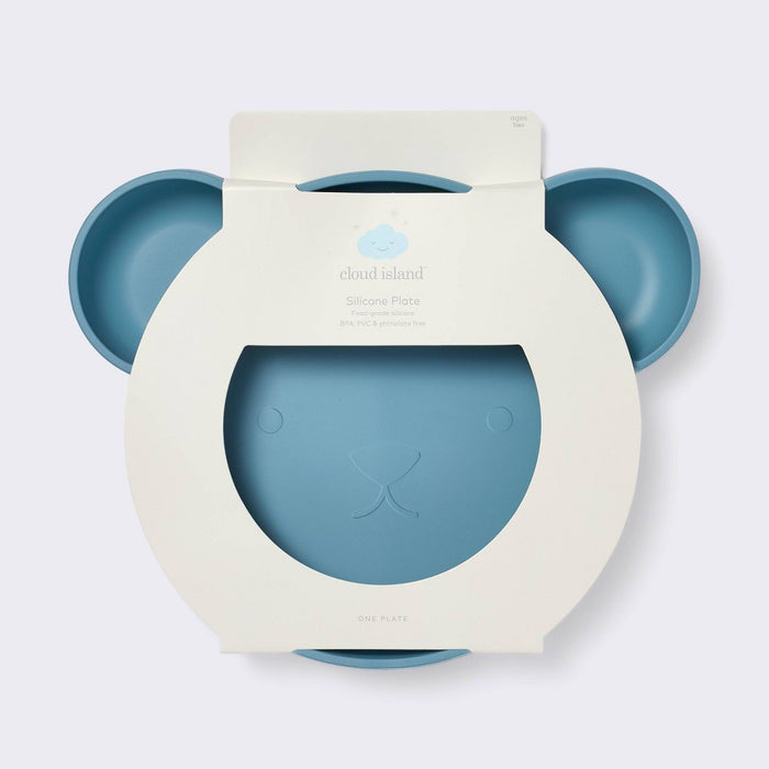 Silicone Dining Plate - Blue Bear - Cloud Island