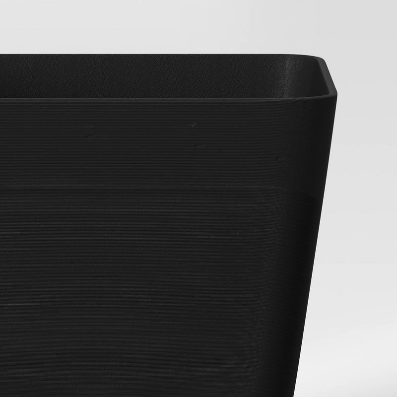 Square Indoor Outdoor Planter Pot Black 6"x6" - Room Essentials