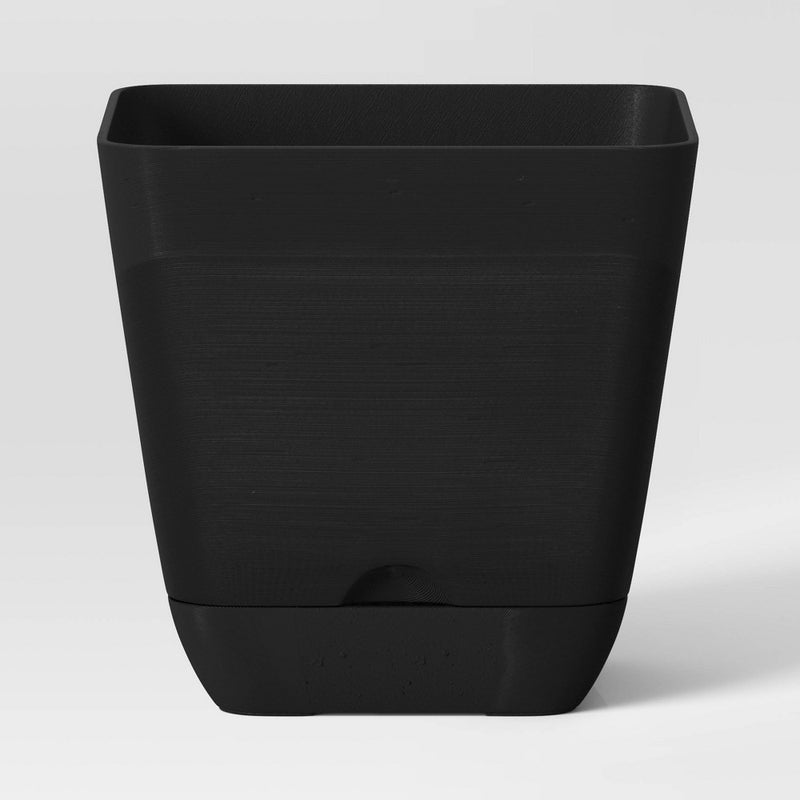 Square Indoor Outdoor Planter Pot Black 6"x6" - Room Essentials