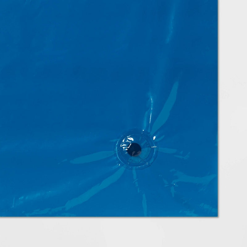 70"x71" Lightweight Color Shower Liner Blue - Room Essentials