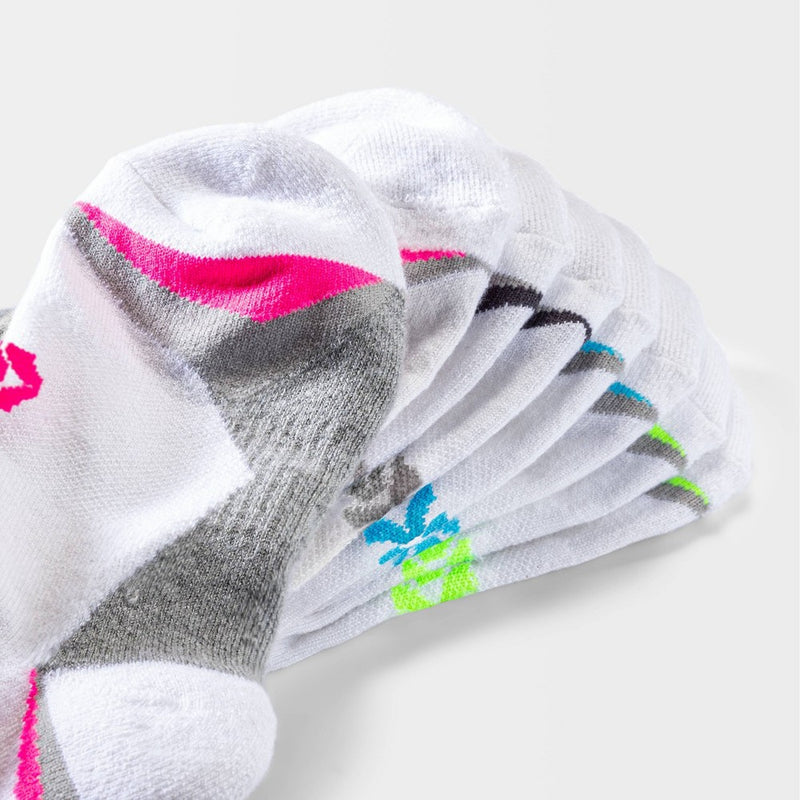 Women's Active 4pk 4-10 No Show with Heel Tab Athletic Socks