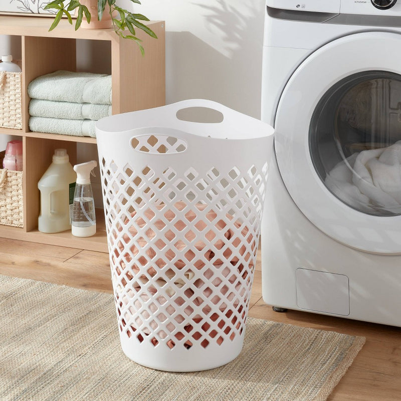 2.2bu Flexible Laundry Hamper White - Brightroom (LOCAL PICKUP ONLY)