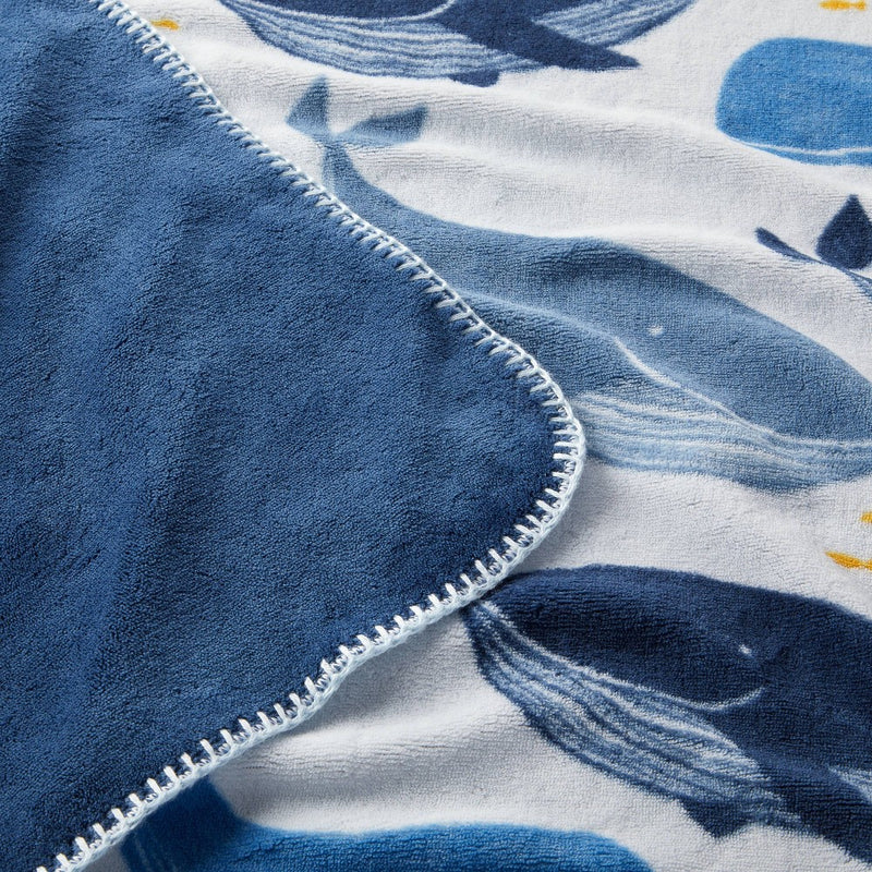 Plush Baby Blanket - Whales - Cloud Island