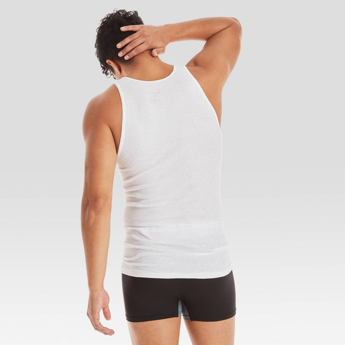 Hanes Premium Men's Comfort Tank Top Undershirt 5pk - White S