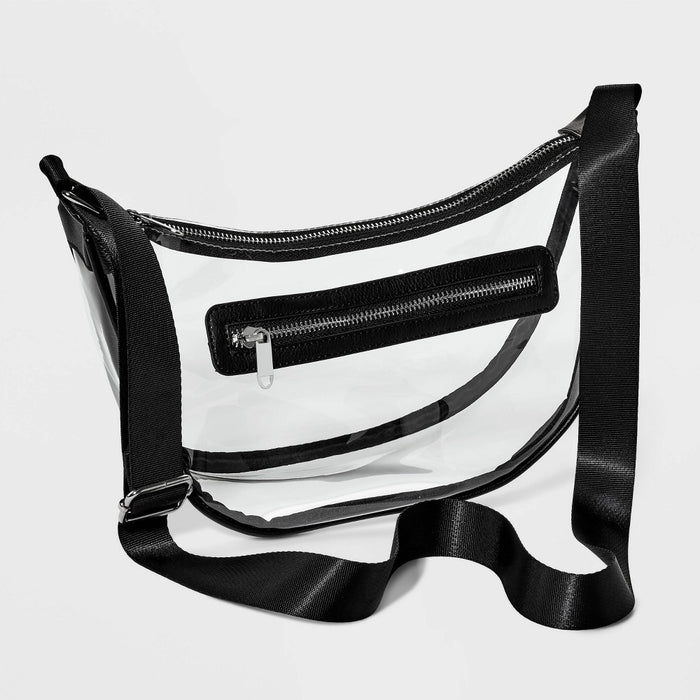 Half Moon Crossbody Bag - Wild Fable Clear