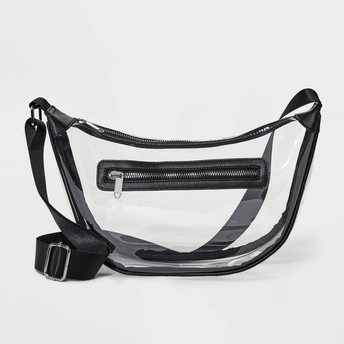 Half Moon Crossbody Bag - Wild Fable Clear