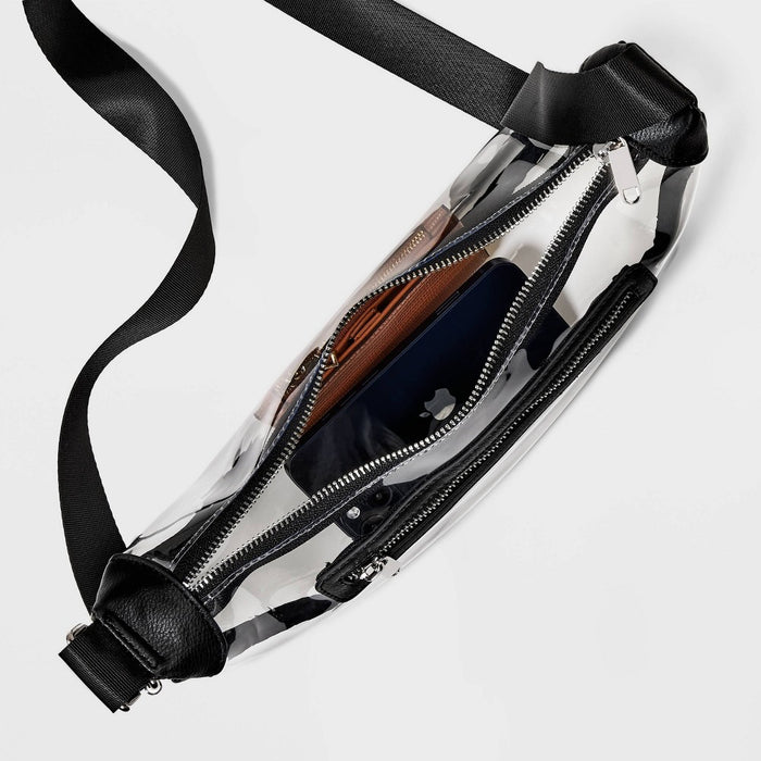 Half Moon Crossbody Bag - Wild Fable Clear