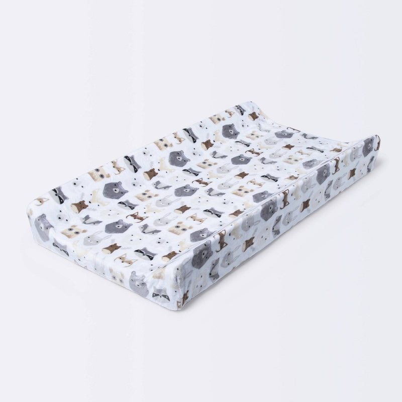 Plush Changing Pad Cover Woodland Animals - Cloud Island