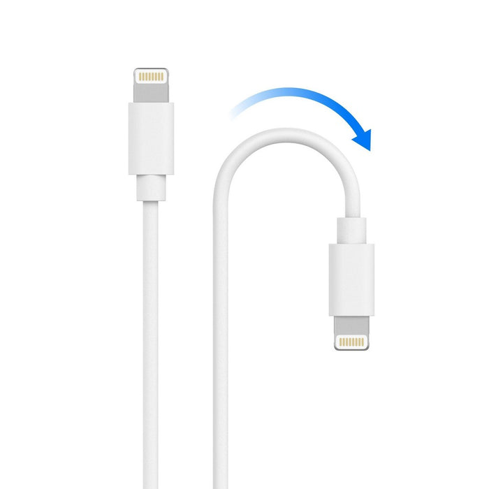 Just Wireless 12W 1-Port USB-A Car Charger with 4ft TPU Lightning to USB-A Cable - White