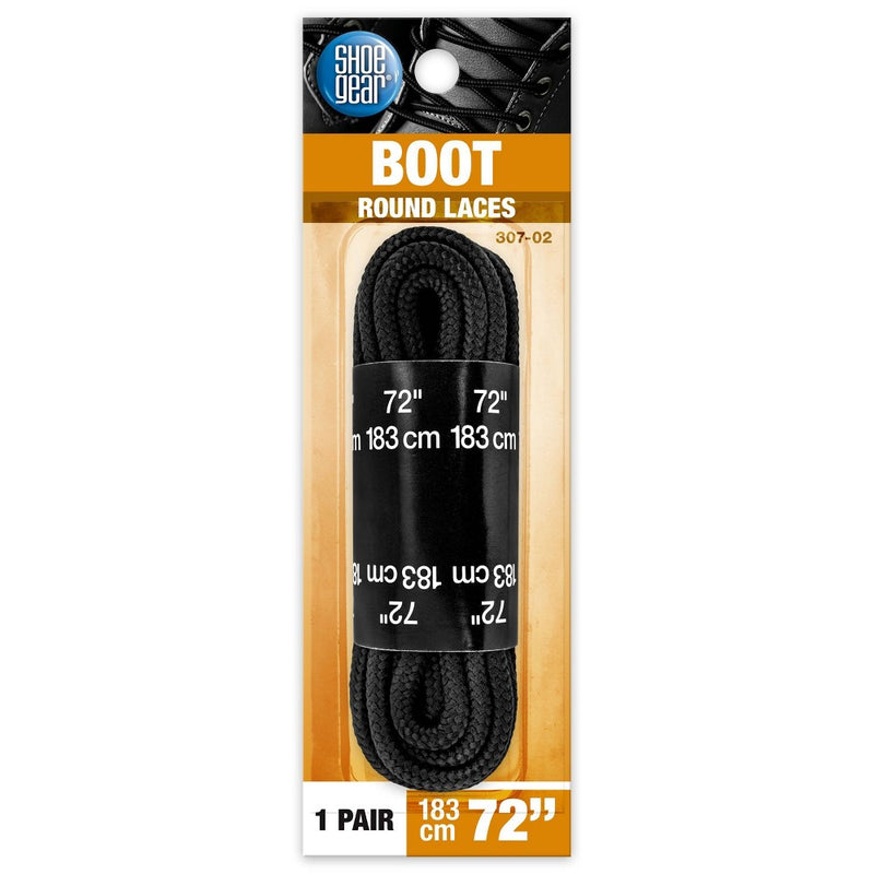 Shoe Gear Boot Laces - Black 72"