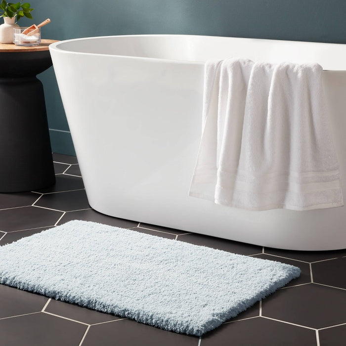 21"x34" Spa Plush Bath Rug Light Blue - Threshold