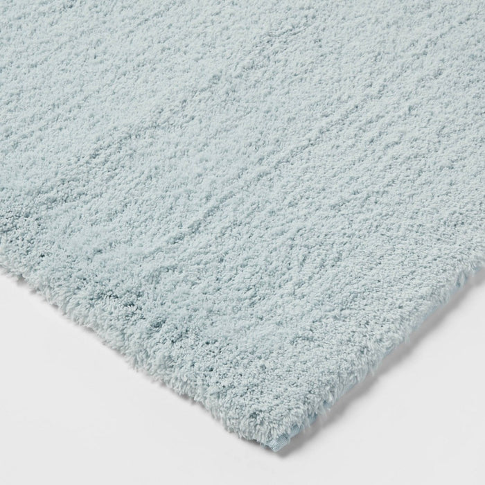 21"x34" Spa Plush Bath Rug Light Blue - Threshold