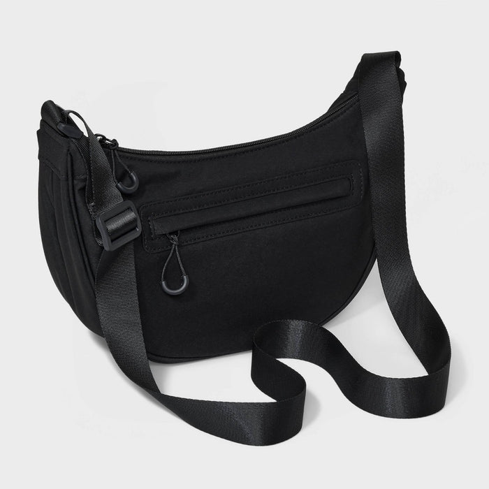 Half Moon Crossbody Bag - Wild Fable Black