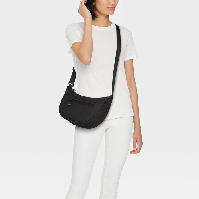 Half Moon Crossbody Bag - Wild Fable Black