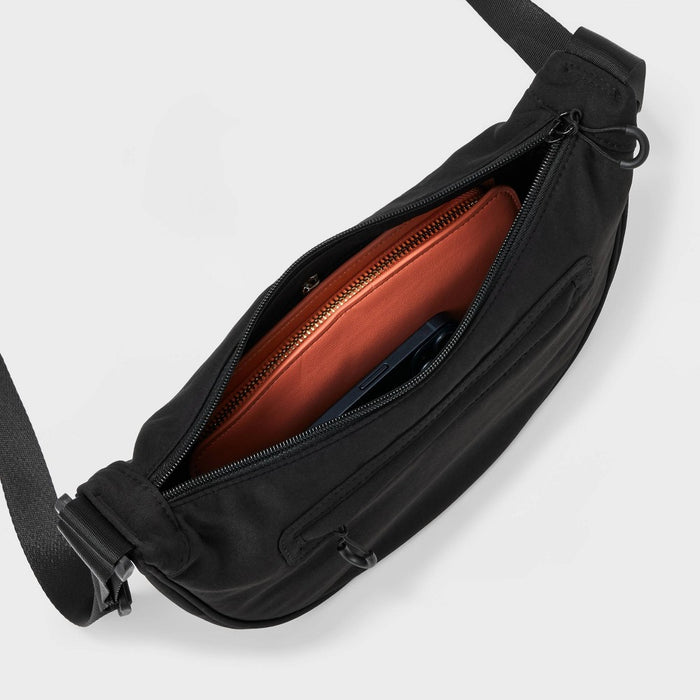 Half Moon Crossbody Bag - Wild Fable Black