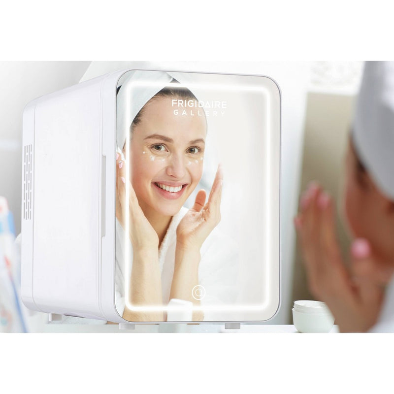 Frigidaire Gallery 9 Can Beauty Lighted Mirror Fridge - White