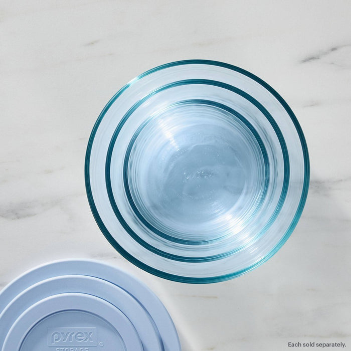 Pyrex Simply Store Tinted 6pc Lidded Round Storage Set Blue