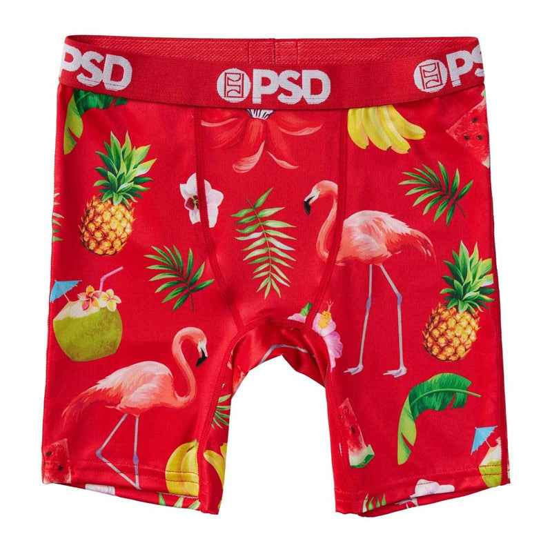 PSD Boys' 2pk 'Tropical' Boxer Briefs - Red/Black L