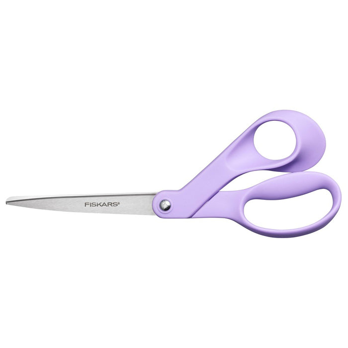 Fiskars Designer School Supplies 8" Craft Scissors with Stainless Steel Blades Ultra Lilac