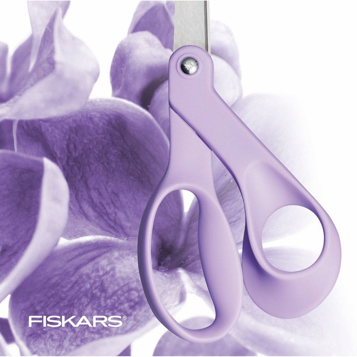 Fiskars Designer School Supplies 8" Craft Scissors with Stainless Steel Blades Ultra Lilac