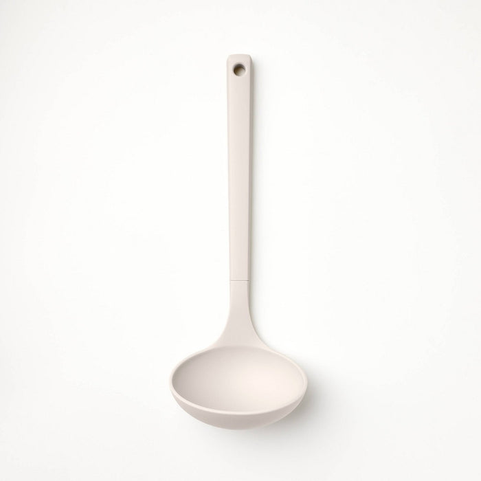 Soft Grip Nylon Ladle Gray - Figmint