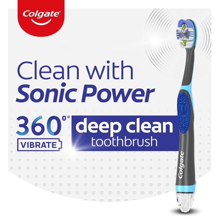 Colgate 360 Total Advanced Floss-Tip Sonic Powered Toothbrush Soft - 2ct