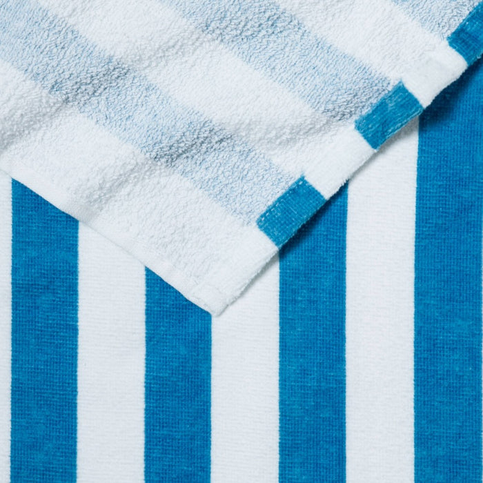 4pk Striped Beach Towels Blue - Sun Squad