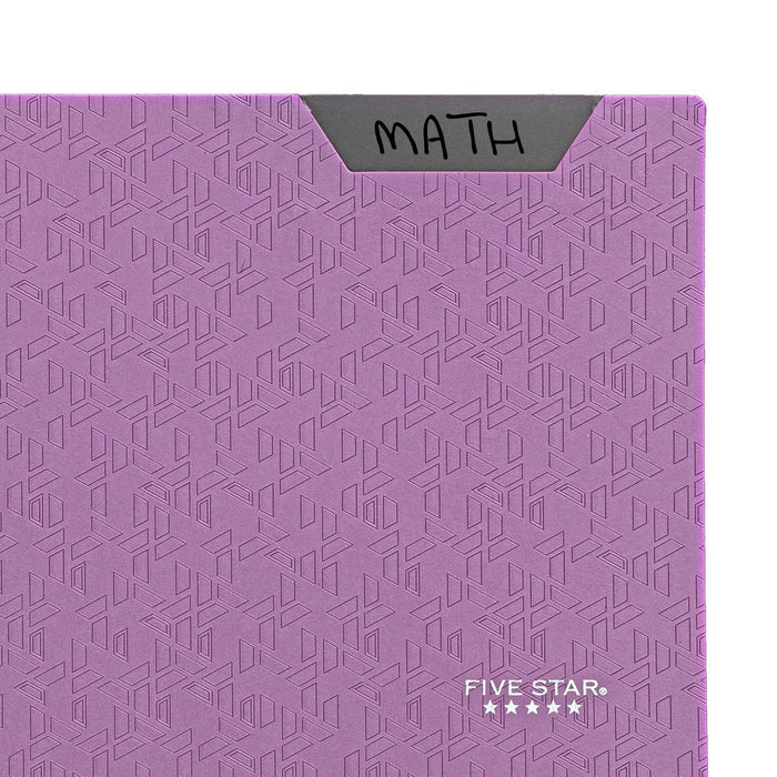 Five Star 2 Pocket Plastic Folder Purple