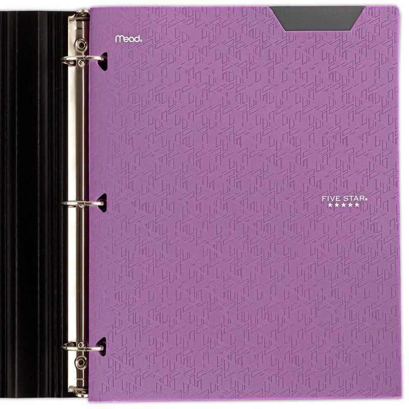 Five Star 2 Pocket Plastic Folder Purple
