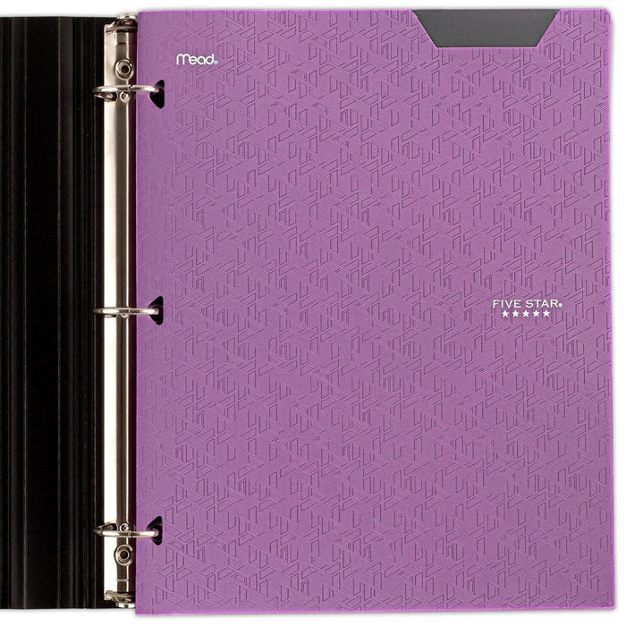 Five Star 2 Pocket Plastic Folder Purple