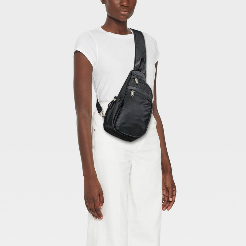 Flap Sling Crossbody Bag - Wild Fable Black
