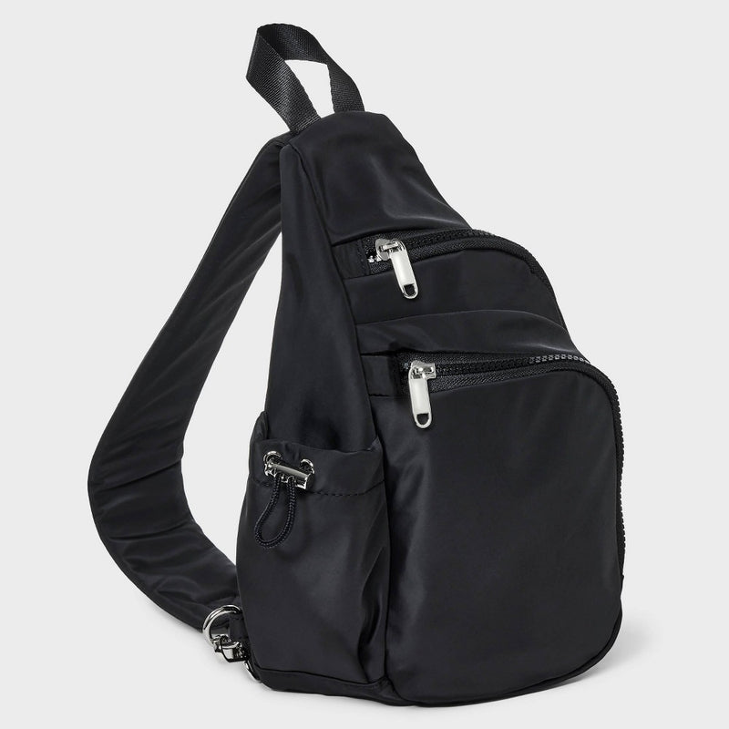 Flap Sling Crossbody Bag - Wild Fable Black